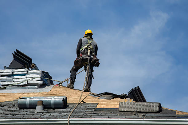 Professional Gutter Installation technician working in Berryton, KS
